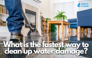 What is the fastest way to clean up water damage